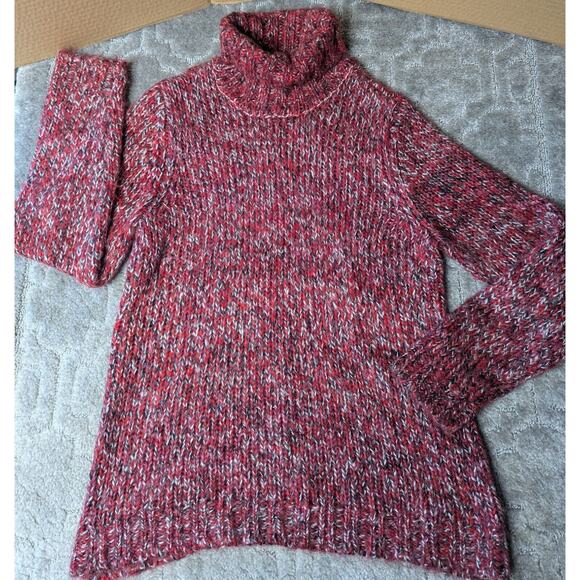 Relativity Turtleneck Sweater WOMENS JUNIORS PETITE LARGE super soft cable knit - Picture 1 of 7